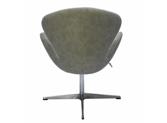 Кресло SWAN CHAIR светло-серый матовый с эффектом состаренная кожа в Кургане
