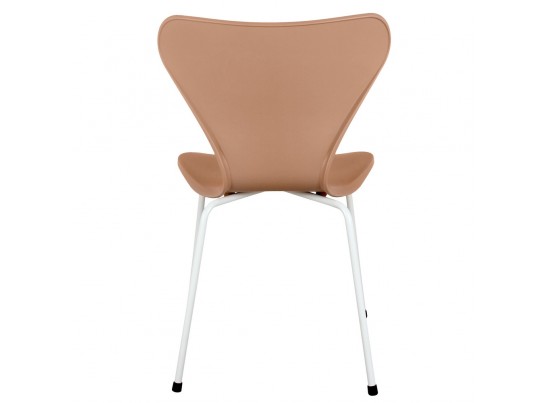 Стул Seven пудровый с белыми ножками в Кургане