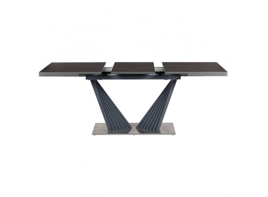 Стол раздвижной ASTRA 140-190x80х80см, керамогранит, сталь, антрацит в Кургане