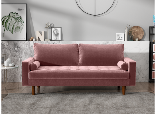Диван Scott трехместный пыльно-розовый в Кургане
