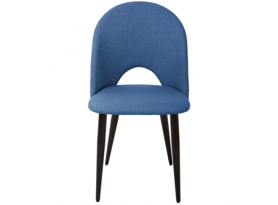 Комплект из 4-х стульев Cleo голубой с черными ножками в Кургане