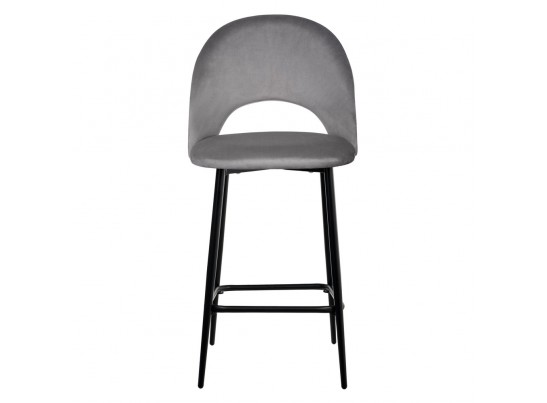 Стул полубарный Leo темно-серый в Кургане