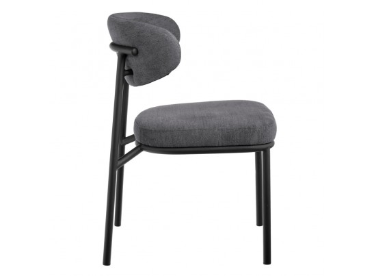 Стул Lucas 2 серый шенилл с чёрными ножками в Кургане