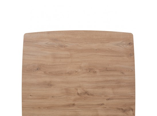 Стол Oslo 100-130 x 80см, Дуб Навара структурное, чёрный в Кургане