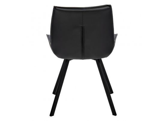 Стул Soft серо-голубой с чёрным, рогожка в Кургане