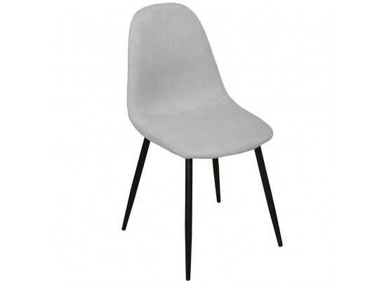 Комплект из 4-х стульев Comfort серый с чёрными ножками в Кургане