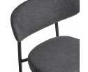 Стул Lucas 2 серый шенилл с чёрными ножками в Кургане