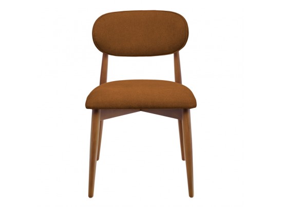 Стул Lucas 3 терракотовый букле с ножками цвета орех в Кургане