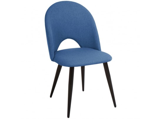 Комплект из 4-х стульев Cleo голубой с черными ножками в Кургане