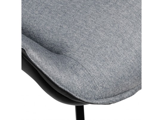 Стул Soft серо-голубой с чёрным, рогожка в Кургане