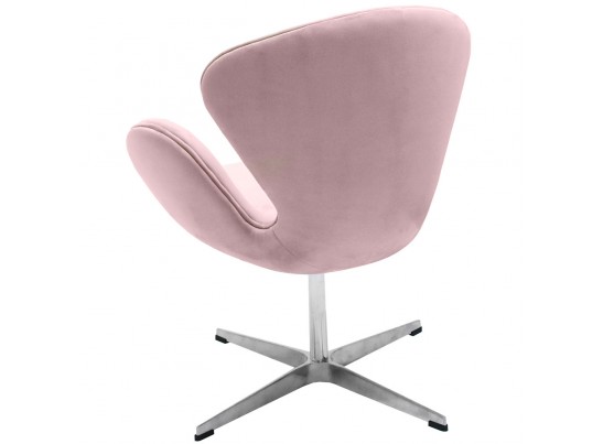 Кресло SWAN CHAIR пудровый, искусственная замша в Кургане