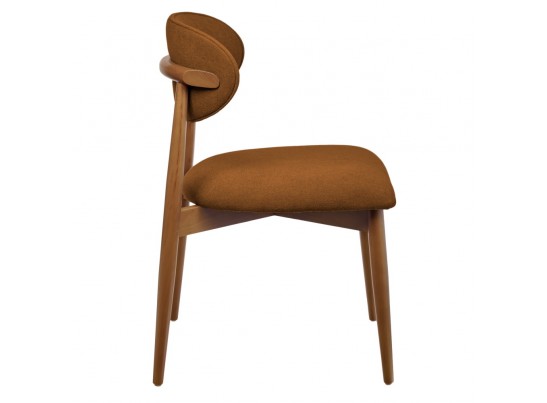 Стул Lucas 3 терракотовый букле с ножками цвета орех в Кургане