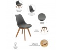 Комплект из 2-х стульев Eames Bon серый в Кургане