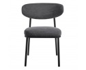 Стул Lucas 2 серый шенилл с чёрными ножками в Кургане