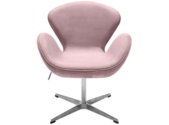 Кресло SWAN CHAIR пудровый, искусственная замша в Кургане