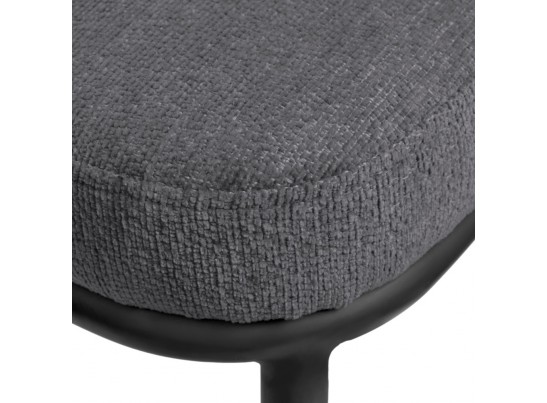 Стул Lucas 2 серый шенилл с чёрными ножками в Кургане