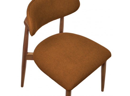 Стул Lucas 3 терракотовый букле с ножками цвета орех в Кургане
