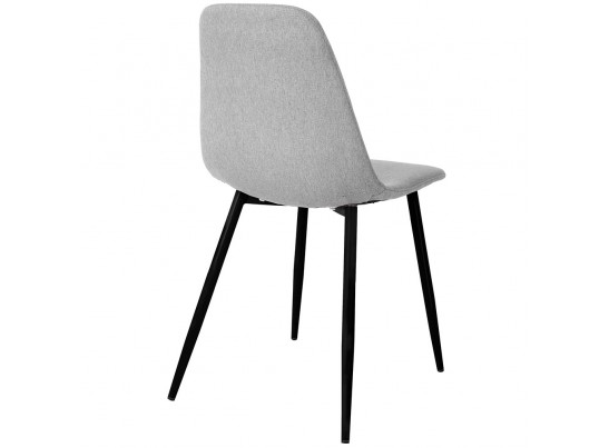 Комплект из 4-х стульев Comfort серый с чёрными ножками в Кургане