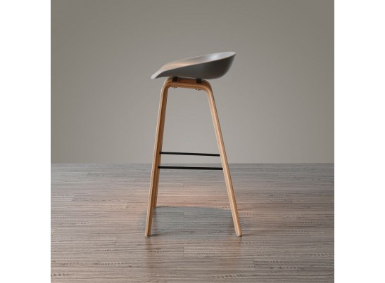 Стул барный Quadro серый в Кургане