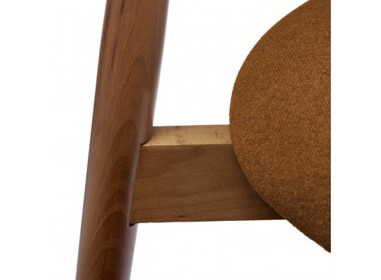 Стул Lucas 3 терракотовый букле с ножками цвета орех в Кургане