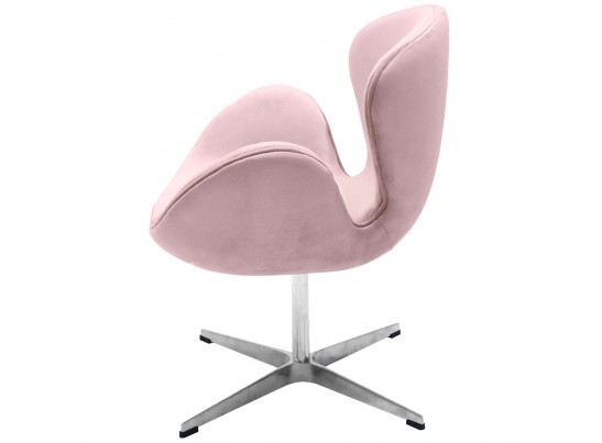 Кресло SWAN CHAIR пудровый, искусственная замша в Кургане