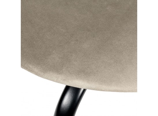 Стул Seven Style латте велюр с чёрными ножками в Кургане