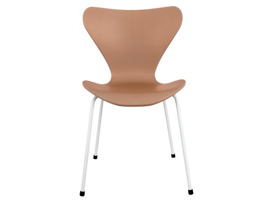 Стул Seven пудровый с белыми ножками в Кургане