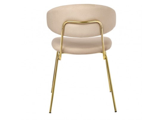 Стул Elle бежевый с золотыми ножками в Кургане