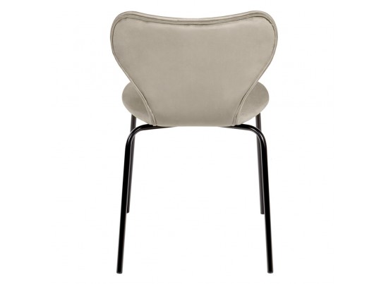 Стул Seven Style латте велюр с чёрными ножками в Кургане