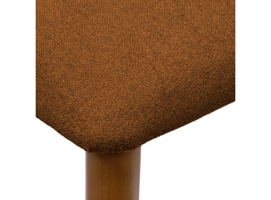 Стул Lucas 3 терракотовый букле с ножками цвета орех в Кургане