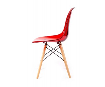 Стул Eames прозрачный красный