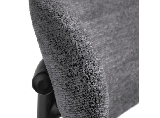 Стул полубарный Lucas 2 серый шенилл с чёрными ножками в Кургане