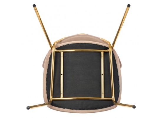 Стул Elle бежевый с золотыми ножками в Кургане