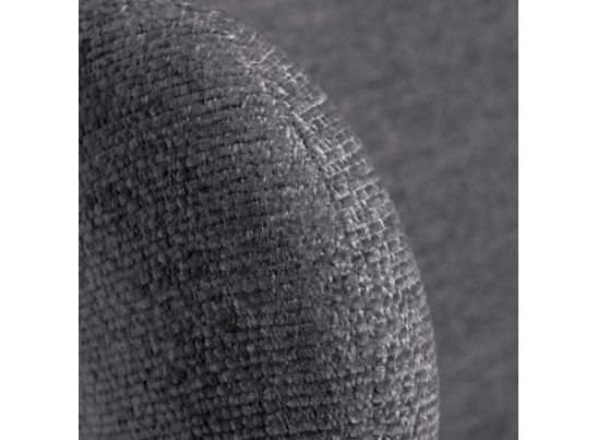 Стул Lucas 2 серый шенилл с чёрными ножками в Кургане