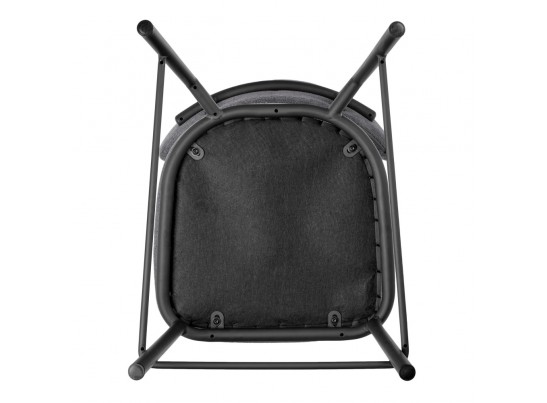 Стул полубарный Lucas 2 серый шенилл с чёрными ножками в Кургане