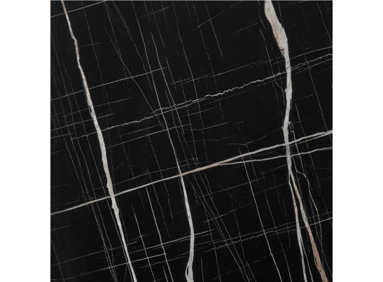 Стол Dublin раскладной 120-160х80х75 чёрный мрамор с чёрными ножками в Кургане