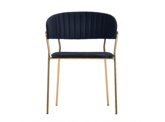 Стул Turin чёрный с золотыми ножками в Кургане