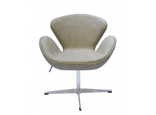 Кресло SWAN CHAIR бежевый матовый с эффектом состаренная кожа в Кургане