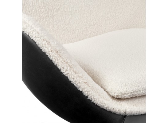 Кресло EGG STYLE CHAIR черный, экокожа в Кургане