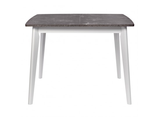 Стол Oslo раскладной 100-130x80x76см, Мрамор Сиена, белый в Кургане