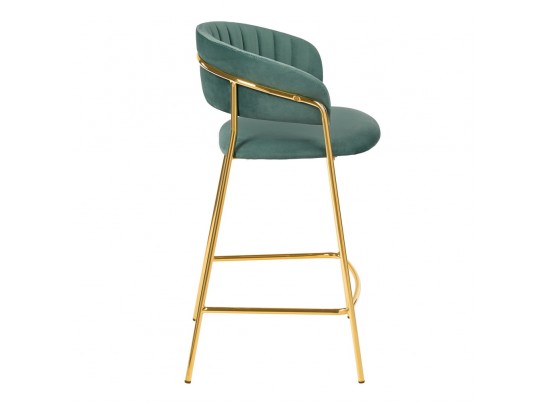 Стул полубарный Turin мятный с золотыми ножками в Кургане