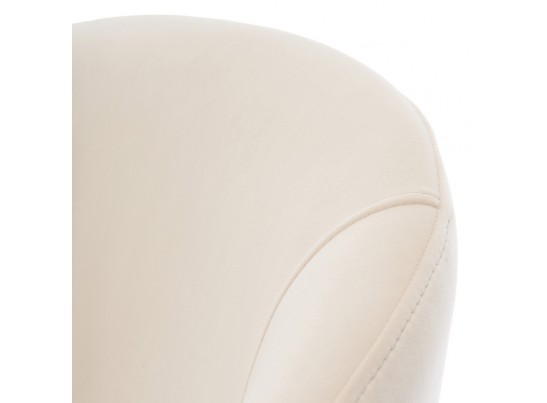 Стул-полукресло Emil кремовый с золотыми ножками в Кургане