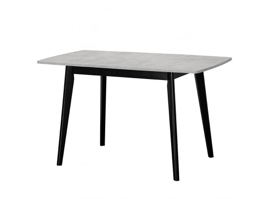 Стол Oslo 100-130 x 80см, Бетон Лайт, чёрный в Кургане