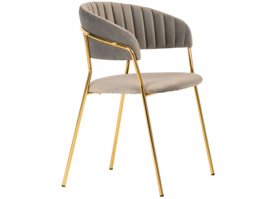 Комплект из 2-х стульев Turin латте с золотыми ножками в Кургане