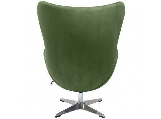 Кресло EGG CHAIR зеленый, искусственная замша в Кургане
