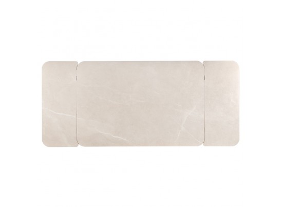 Стол Vito раскладной 120-184x80x75см, керамогранит бежевый, чёрный в Кургане