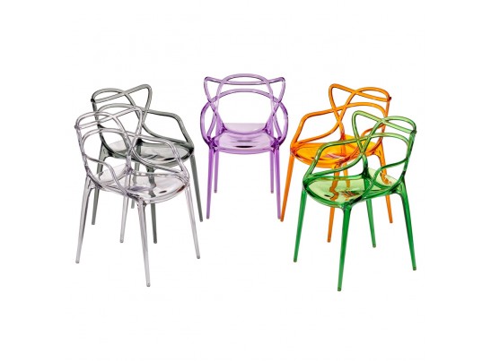 Комплект из 2-х стульев Masters прозрачный серый в Кургане