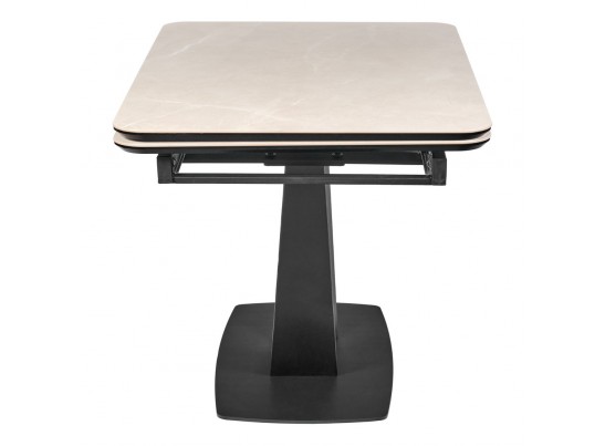 Стол Vito раскладной 120-184x80x75см, керамогранит бежевый, чёрный в Кургане