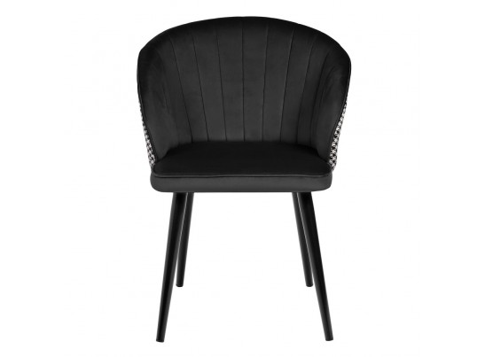 Стул Paola чёрный с жаккардом в Кургане