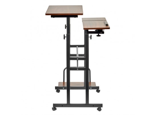 Стол многофункциональный Shuttle 80х58х80-130см, темное дерево, чёрный в Кургане